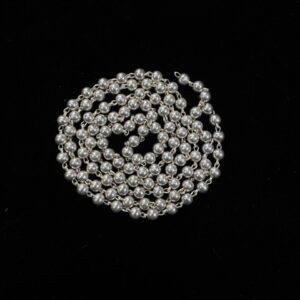Silver Stone Jap Mala (20 Grams)