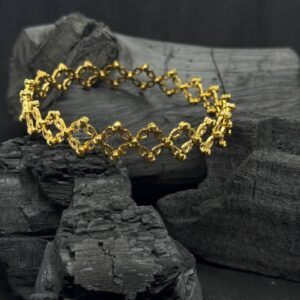 Elegant 2-in-1 Gold Plated Silver Ring & Bracelet – Versatile Luxury (20 Grams)