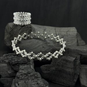 2-in-1 Silver Expandable Ring & Bracelet – Elegant Versatility (20 Grams)