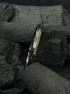 Royal Edge Kada – Dual-Tone Silver Elegance  (30 Grams)