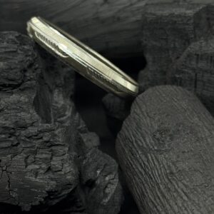 Bold Pure Silver Baby Kada (Heavyweight, Handcrafted)  (15 Grams)