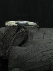 Plain Polished Curve Baby Silver Kada (15 Grams)