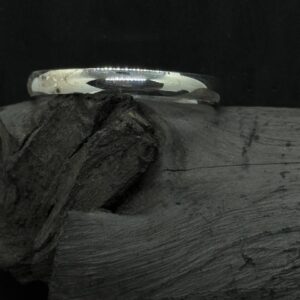Plain Polished Curve Baby Silver Kada (15 Grams)