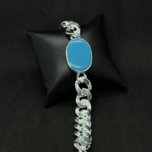 Sky Stone Sterling Silver Bracelet (80 Grams)