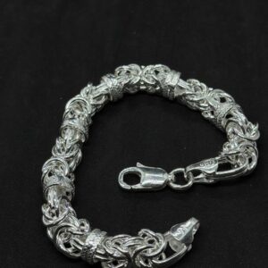 Imperial Weave Sterling Silver Byzantine Bracelet (35 Grams)
