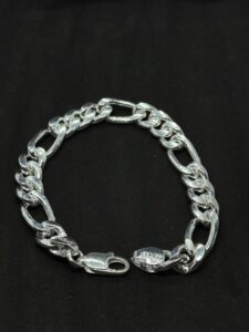Milano Figaro 925 Sterling Silver Bracelet (45 Grams)