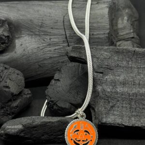Pumpkin Charm Pendant – Playful Pure Silver Pendant (25 Gram)