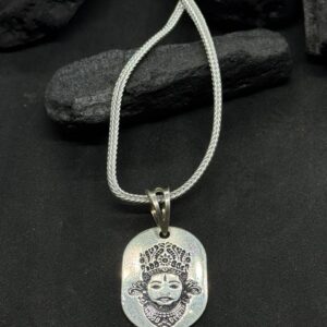 SkullTag Silver – Edgy Pure Silver Skull Pendant (25 Gram)