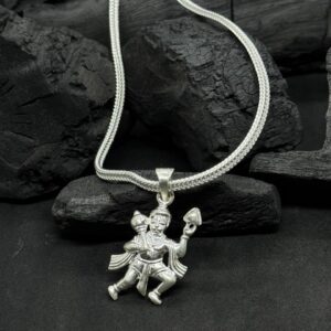 Silver Hanuman Blessing Pendant – Pure Silver Pendant of Strength & Devotion (25 Gram)