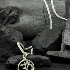 Ganesha Rudraksh Pendant with Silver Capped – Wisdom & Prosperity