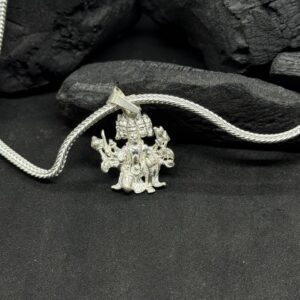 Dattatreya Trinity Silver Pendant Necklace – Divine Balance Jewelry (25 Gram)